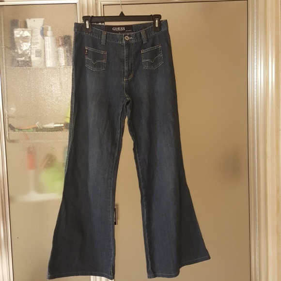 guess wide leg jeans